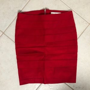Red Bandage Skirt